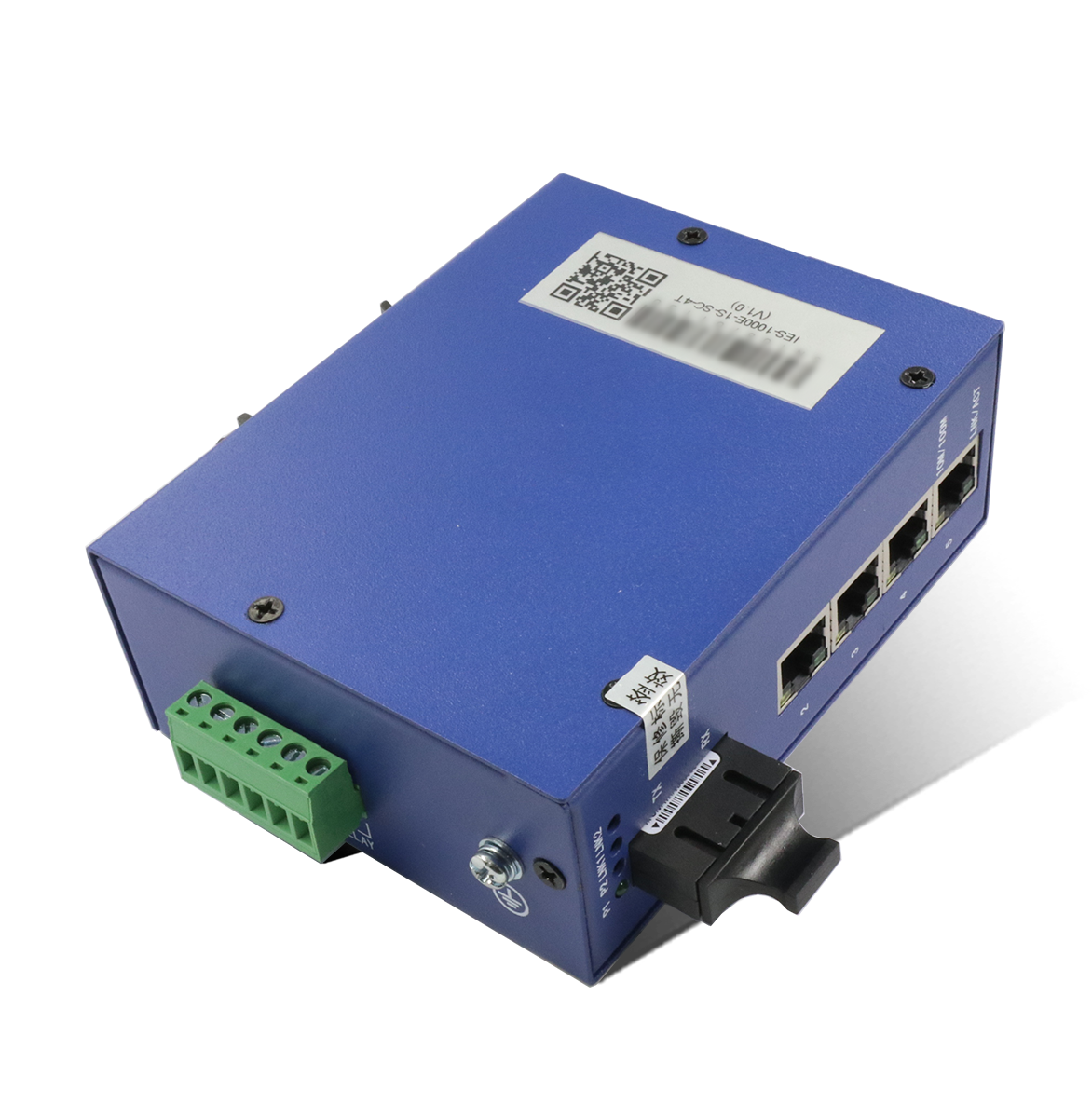 1光4電工業(yè)以太網(wǎng)交換機(jī) IES-1000E-1S-SC-4T